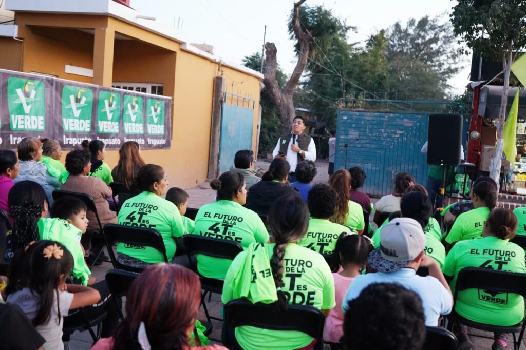 Líderes del Partido Verde promueven campaña de afiliación en Irapuato en El Carmen