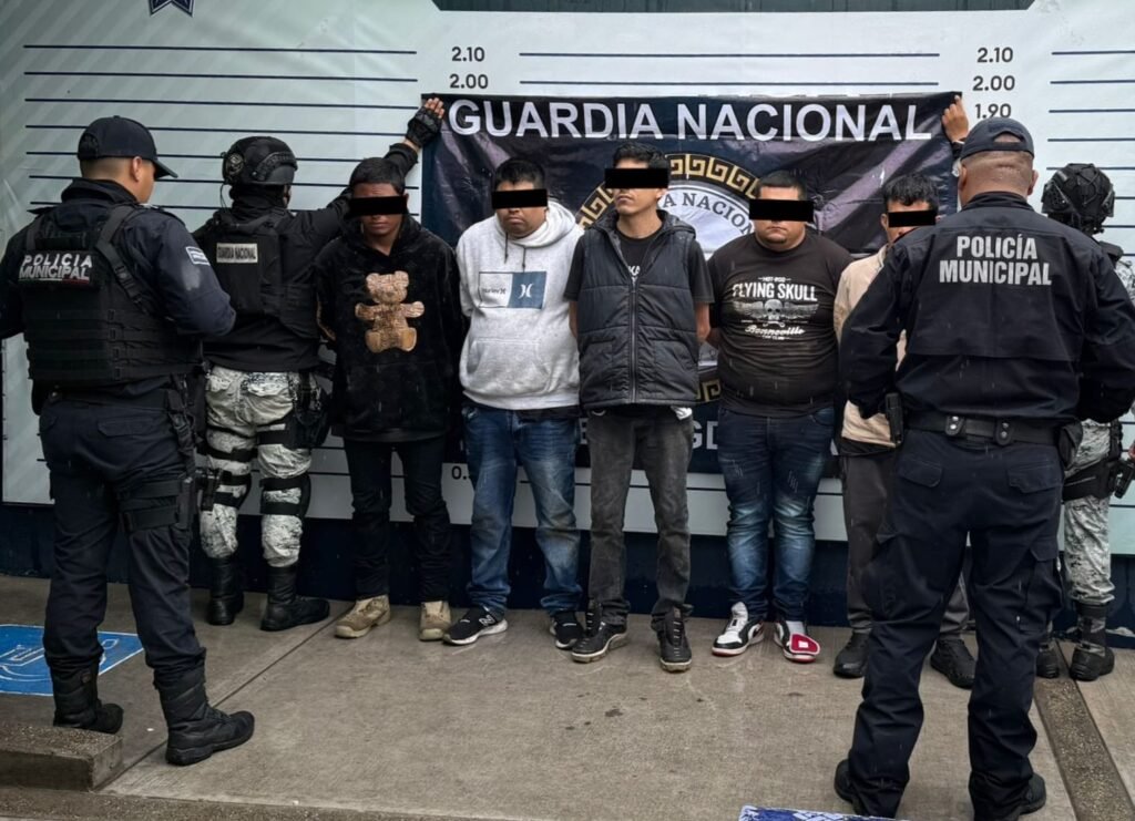 POLICÍA MUNICIPAL DE IRAPUATO Y GUARDIA NACIONAL LOGRAN LA DETENCIÓN DE CINCO PELIGROSOS SUJETOS